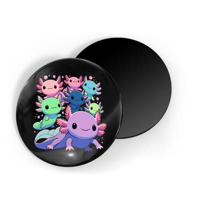 Axolotl Animals Kawaii Axolotls Magnet