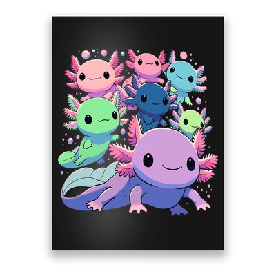 Axolotl Animals Kawaii Axolotls Poster