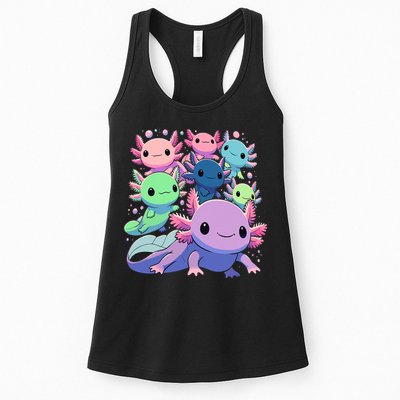 Axolotl Animals Kawaii Axolotls Womens Tank Top
