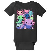 Axolotl Animals Kawaii Axolotls Baby Bodysuit