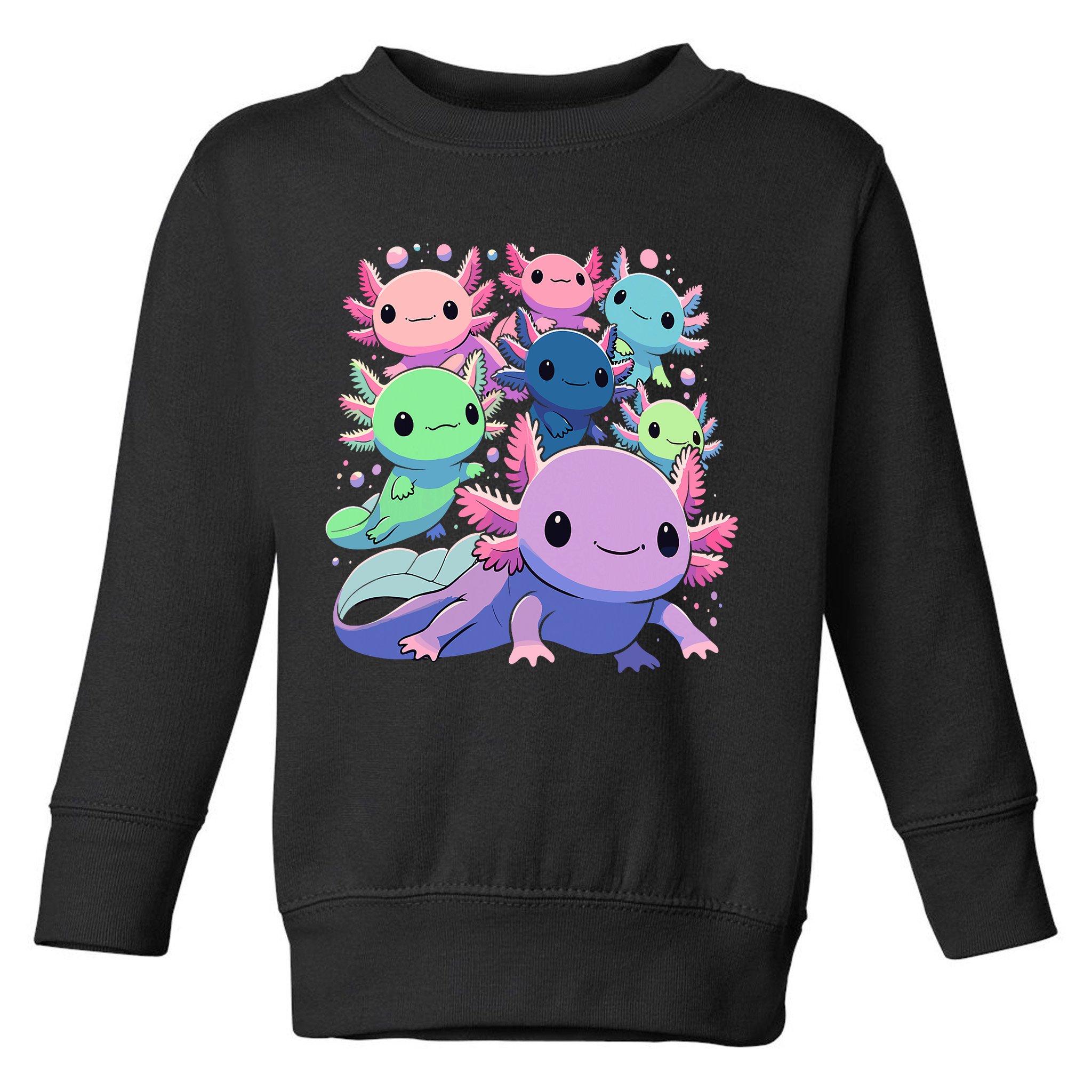 Axolotl Animals Kawaii Axolotls Toddler Sweatshirt