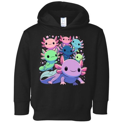 Axolotl Animals Kawaii Axolotls Toddler Hoodie