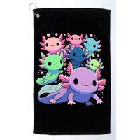 Axolotl Animals Kawaii Axolotls Golf Towel