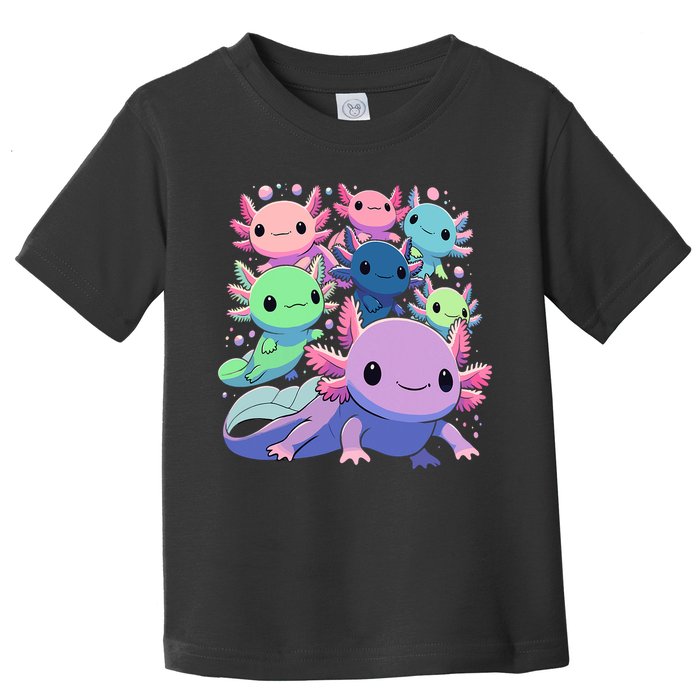 Axolotl Animals Kawaii Axolotls Toddler T-Shirt