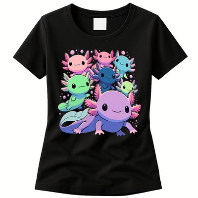 Axolotl Animals Kawaii Axolotls Womens T-Shirt