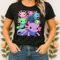 Axolotl Animals Kawaii Axolotls Womens T-Shirt
