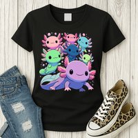 Axolotl Animals Kawaii Axolotls Womens T-Shirt