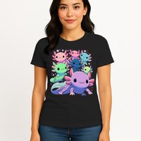 Axolotl Animals Kawaii Axolotls Womens T-Shirt