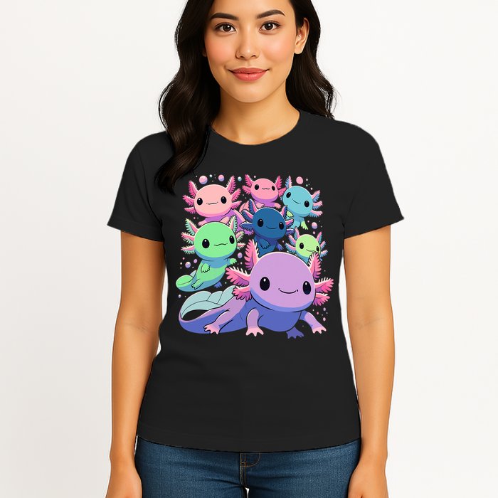 Axolotl Animals Kawaii Axolotls Womens T-Shirt