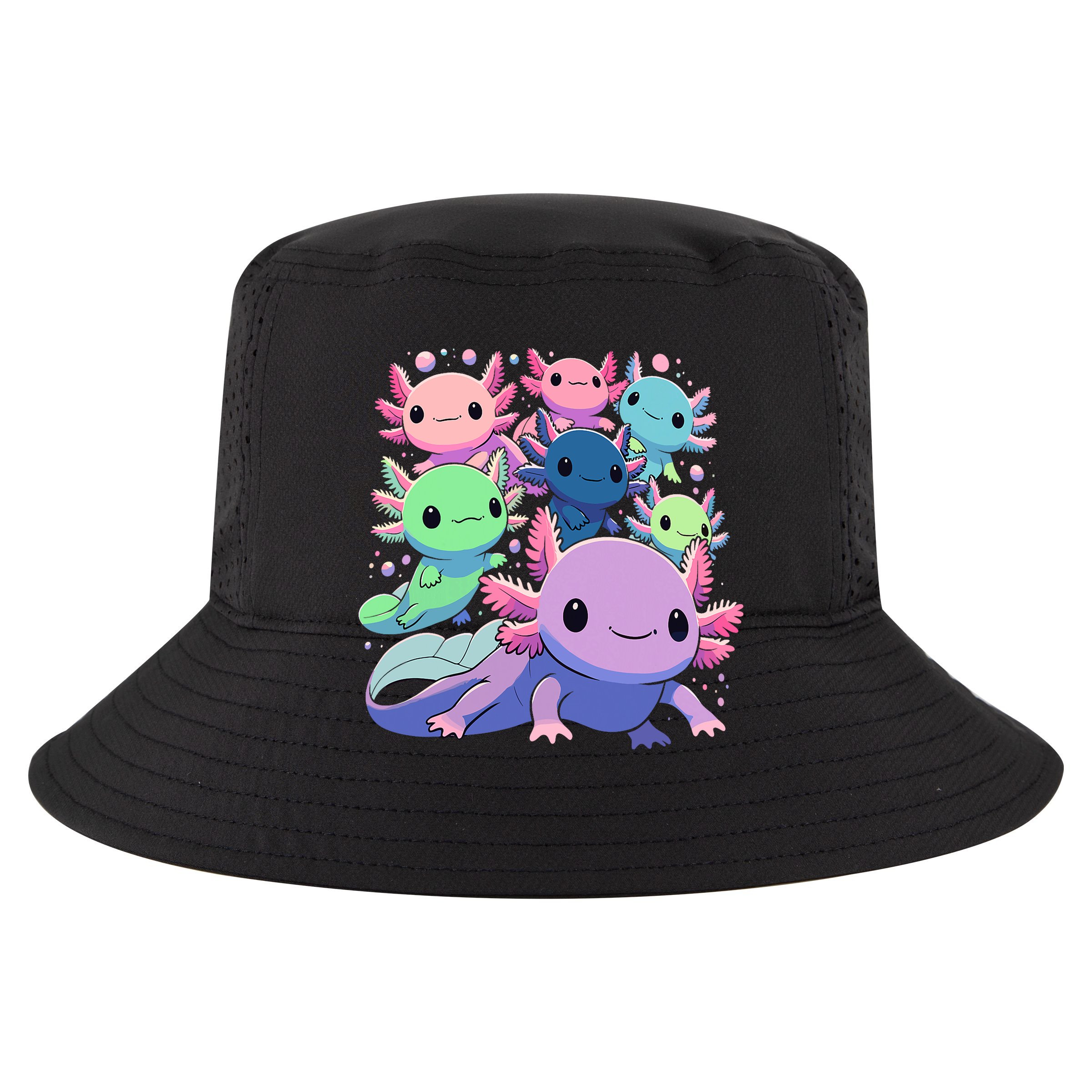 Axolotl Animals Kawaii Axolotls Wool Snapback Cap