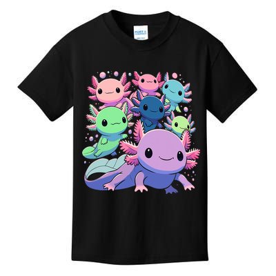 Axolotl Animals Kawaii Axolotls Kids T-Shirt