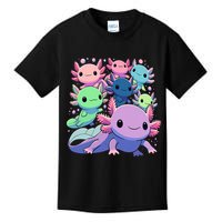 Axolotl Animals Kawaii Axolotls Kids T-Shirt