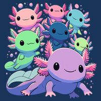 Axolotl Animals Kawaii Axolotls Infant Baby Jersey Bodysuit