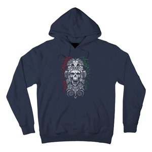 Ancient Aztec King Mexican Skull Mayas Mask Calavera Azteca Hoodie