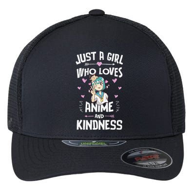 Anime And Kindness Gifts For Daughter And Girls Flexfit Unipanel Trucker Cap