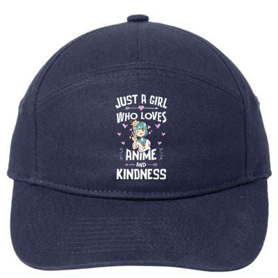 Anime And Kindness Gifts For Daughter And Girls 7-Panel Snapback Hat