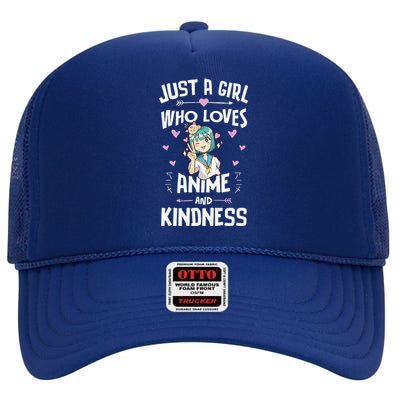 Anime And Kindness Gifts For Daughter And Girls High Crown Mesh Back Trucker Hat