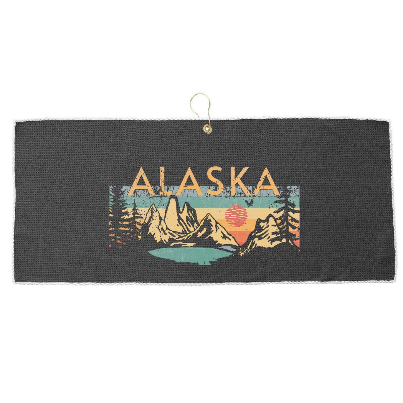 Alaska Large Microfiber Waffle Golf Towel