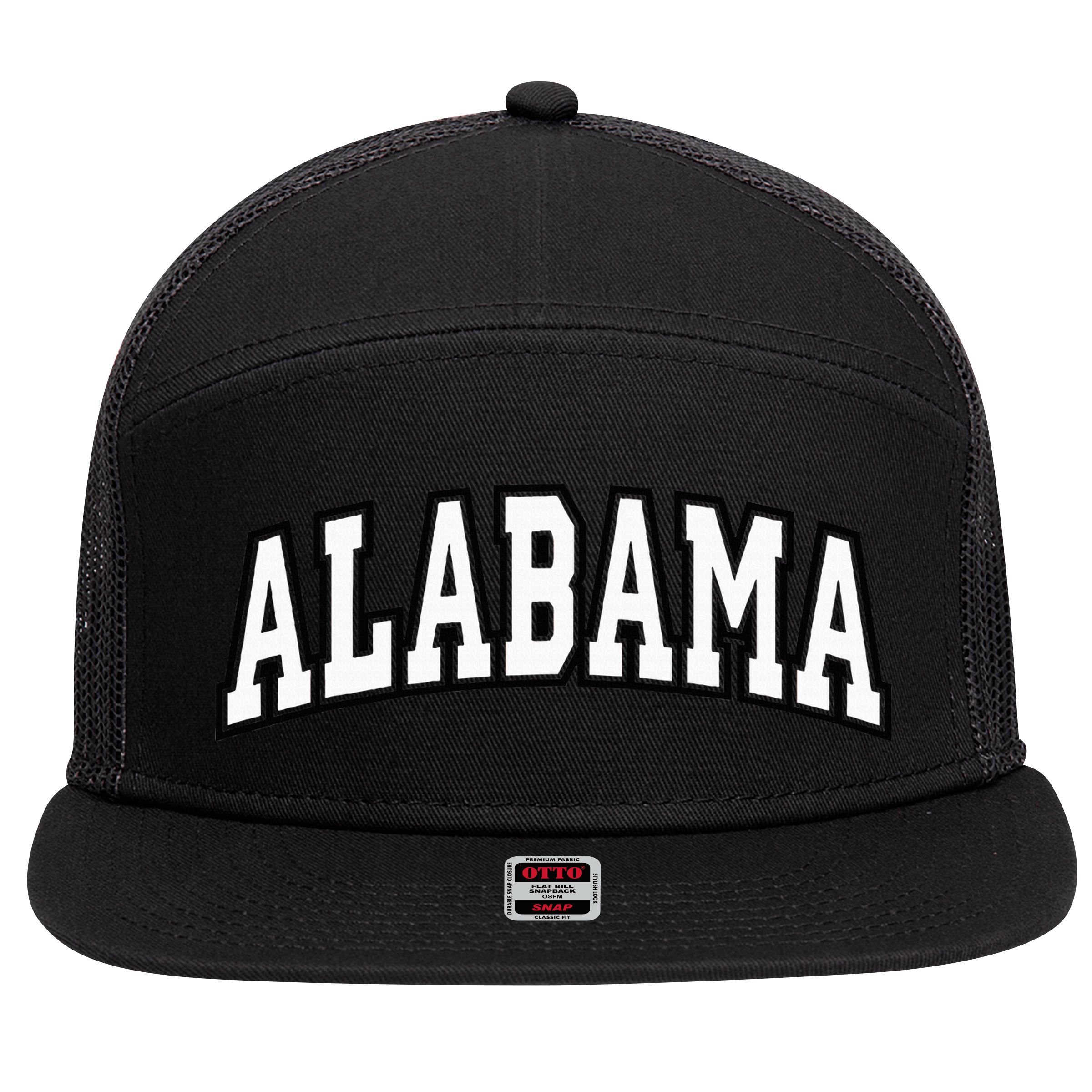 Alabama 7 Panel Mesh Trucker Snapback Hat