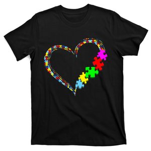 Autism Awareness Love Heart Puzzle Piece Gift T-Shirt