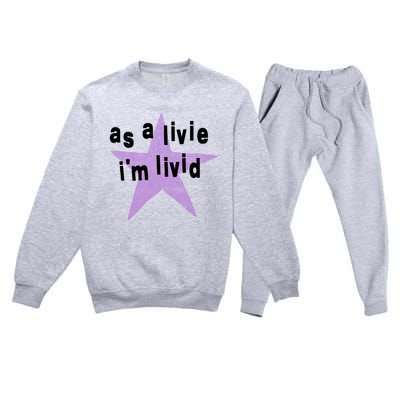 As A Live Im Livid Premium Crewneck Sweatsuit Set