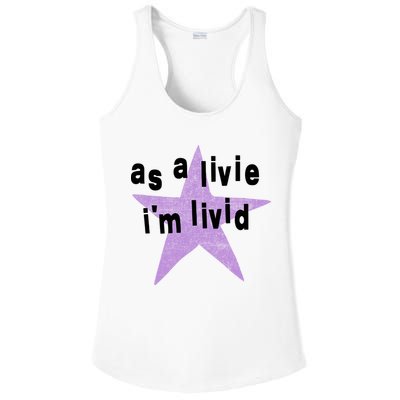 As A Live Im Livid Ladies PosiCharge Competitor Racerback Tank