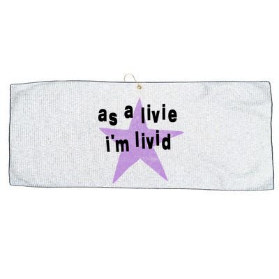 As A Live Im Livid Large Microfiber Waffle Golf Towel