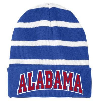 Alabama Striped Beanie with Solid Band