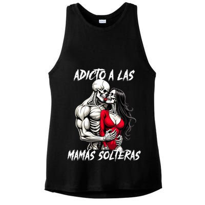 Adicto A Las Mamas Solteras  Ladies PosiCharge Tri-Blend Wicking Tank