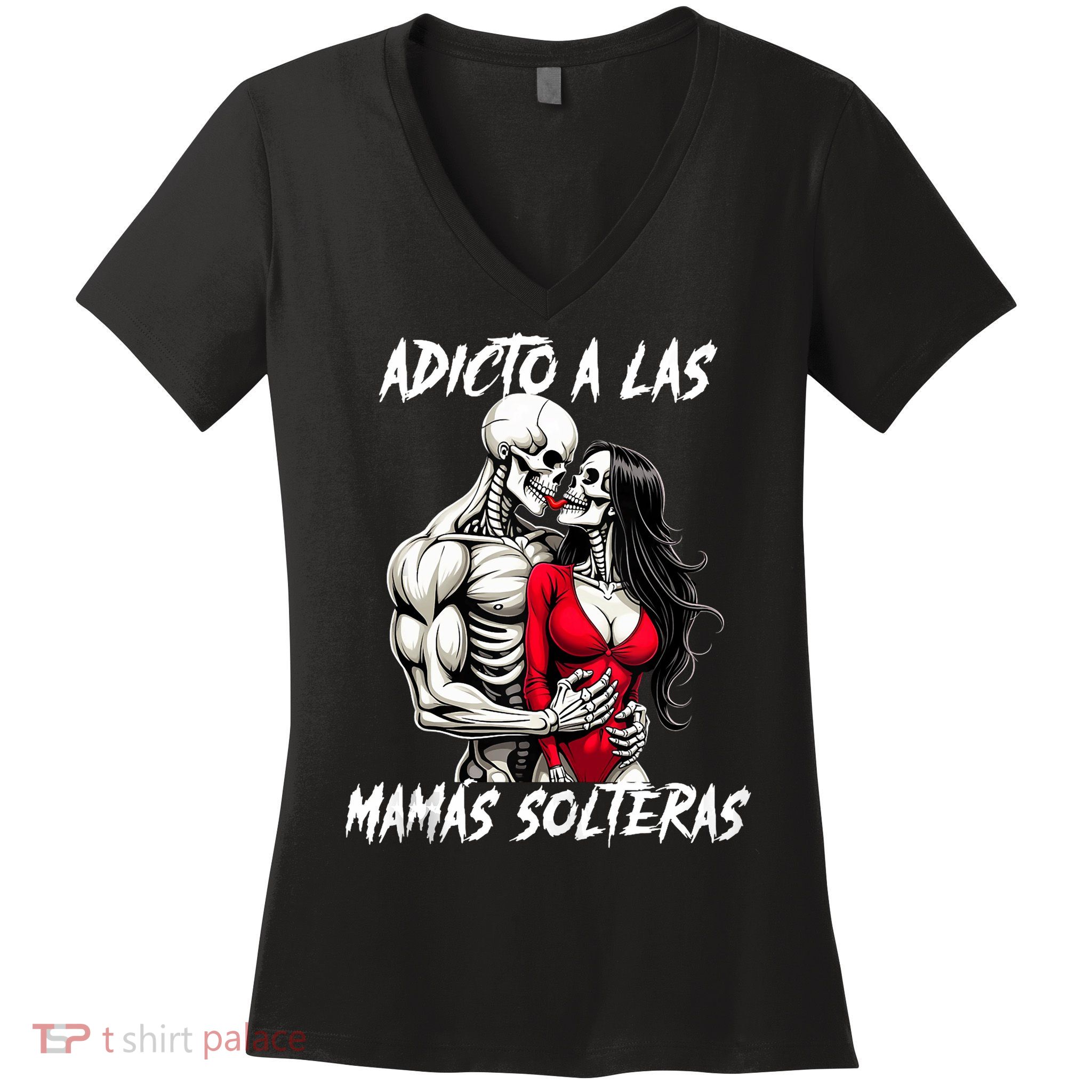 Adicto A Las Mamas Solteras  Women's V-Neck T-Shirt