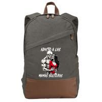Adicto A Las Mamas Solteras  Cotton Canvas Backpack