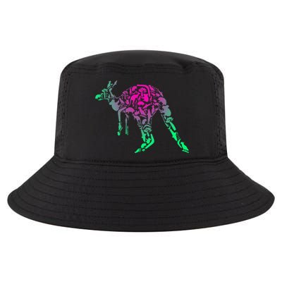 Australia Animal Lover Colorful Painting Kangaroo Cool Comfort Performance Bucket Hat