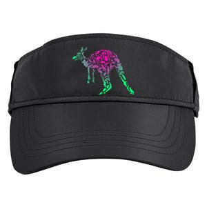 Australia Animal Lover Colorful Painting Kangaroo Adult Drive Performance Visor