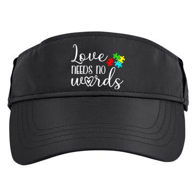 Autism Awareness Love Needs No Words Wo Be Kind Adult Drive Performance Visor