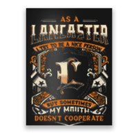 As A Lancaster I Try To Te A Good Person Poster