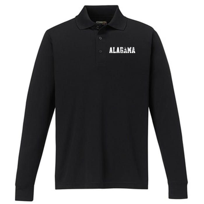 Alabama Performance Long Sleeve Polo