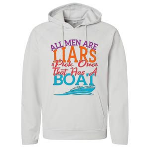 All Are Liars Pick One That Has A Boat Performance Fleece Hoodie