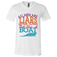 All Are Liars Pick One That Has A Boat V-Neck T-Shirt