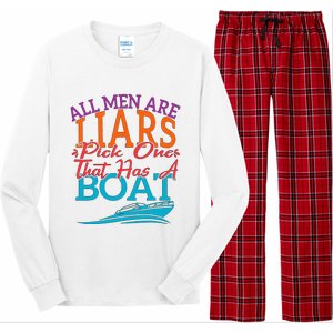 All Are Liars Pick One That Has A Boat Long Sleeve Pajama Set