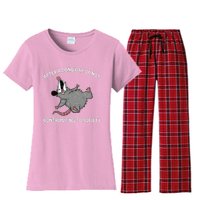 After A Long Day Of Not Contributing To Society Funny Quote Women's Flannel Pajama Set