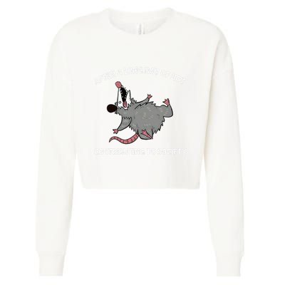 After A Long Day Of Not Contributing To Society Funny Quote Cropped Pullover Crew