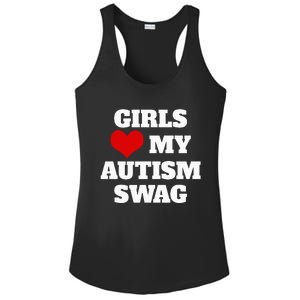  Autism Awareness Love My Autism Swag Funny  Ladies PosiCharge Competitor Racerback Tank