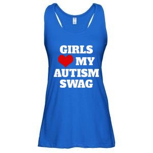  Autism Awareness Love My Autism Swag Funny  Ladies Essential Flowy Tank