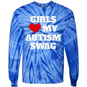  Autism Awareness Love My Autism Swag Funny  Tie-Dye Long Sleeve Shirt