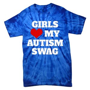  Autism Awareness Love My Autism Swag Funny  Tie-Dye T-Shirt