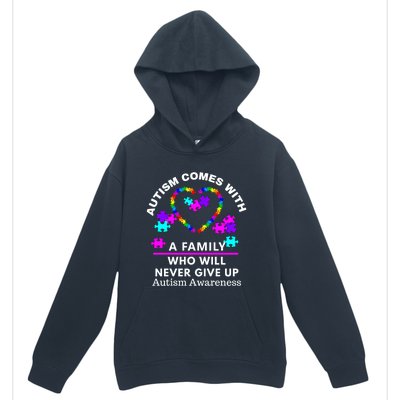 Autism Awareness Love Heart Puzzle Piece Great Gift Urban Pullover Hoodie