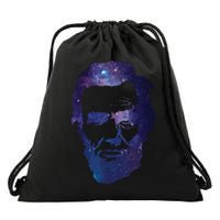 Abe Abraham Lincoln Galaxy Retro President 4th Of July Drawstring Bag