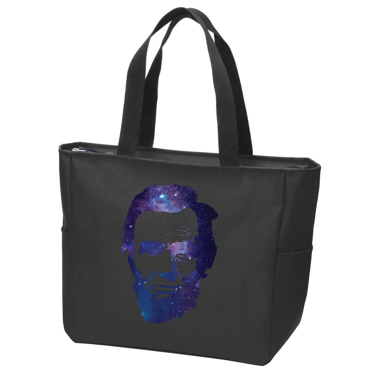 Abe Abraham Lincoln Galaxy Retro President 4th Of July Zip Tote Bag