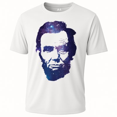 Abe Abraham Lincoln Galaxy Retro President 4th Of July Performance Shirt