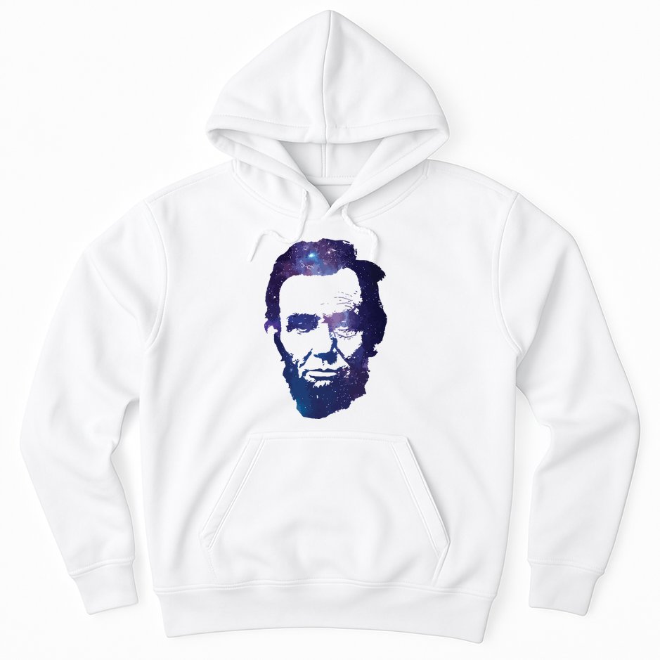 Abe Abraham Lincoln Galaxy Retro President 4th Of July Hoodie
